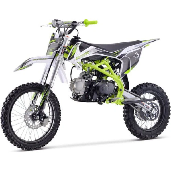 X3 Dirt Bike 125cc 4-Stroke Electric Start Manual 4-Speed 1714 inch Wheels