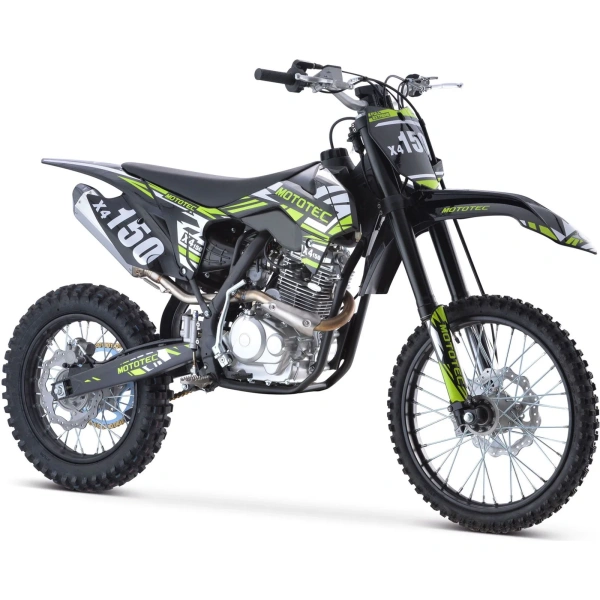 X4 150cc Dirt Bike, 4-Stroke, Electric Start, Manual 5-Speed, 19/16 inch Wheels