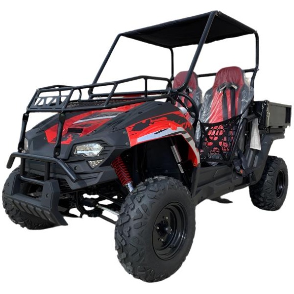 TrailMaster Challenger 200U UTV Side-by-Side, Front Cargo Rack, Rear Dump Bed